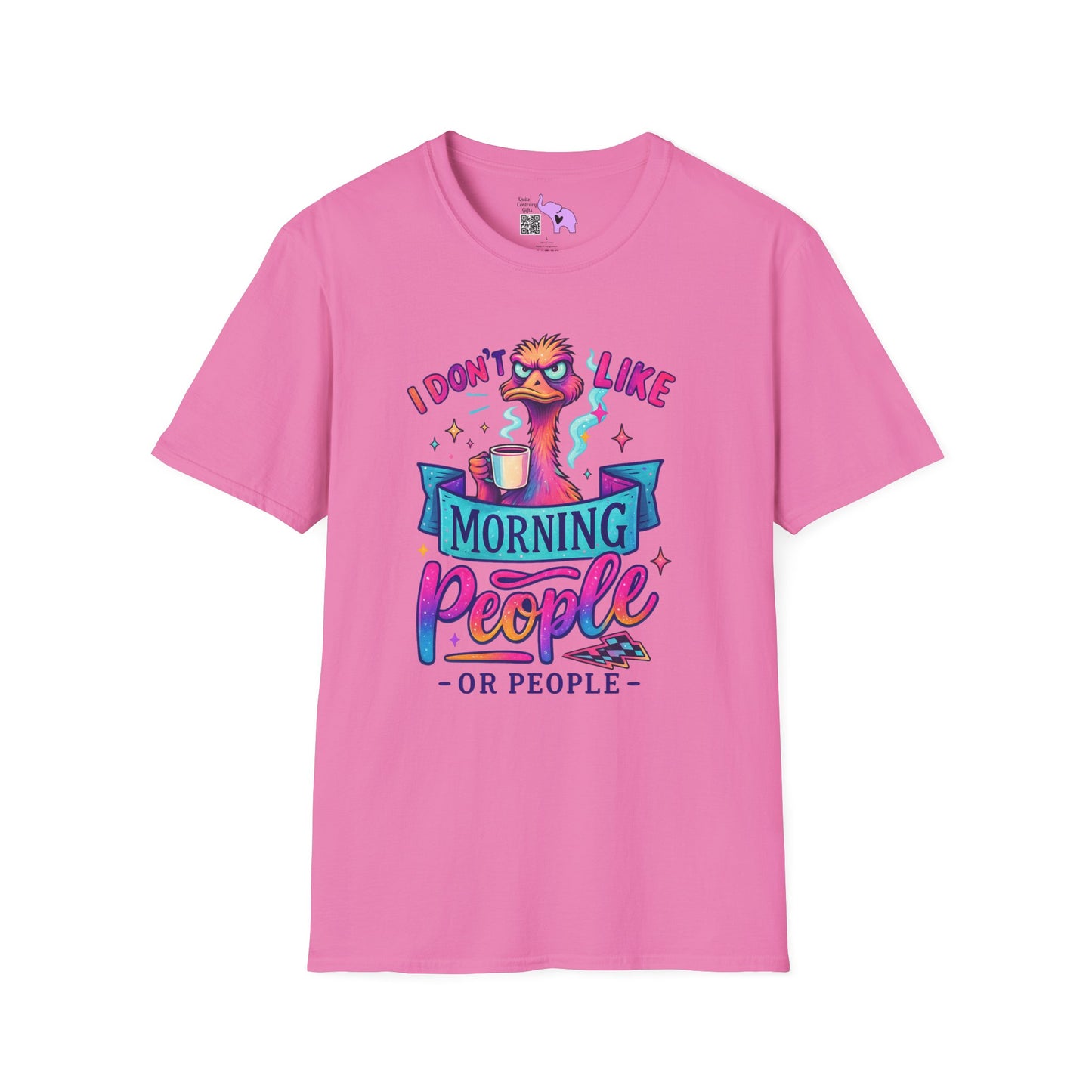 I Don't Like Morning People or People Adult T-shirt
