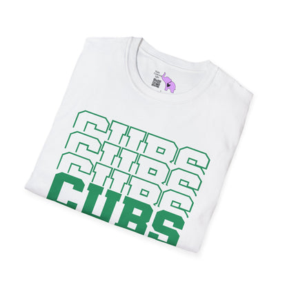 Cubs (Stacked) Adult T-shirt