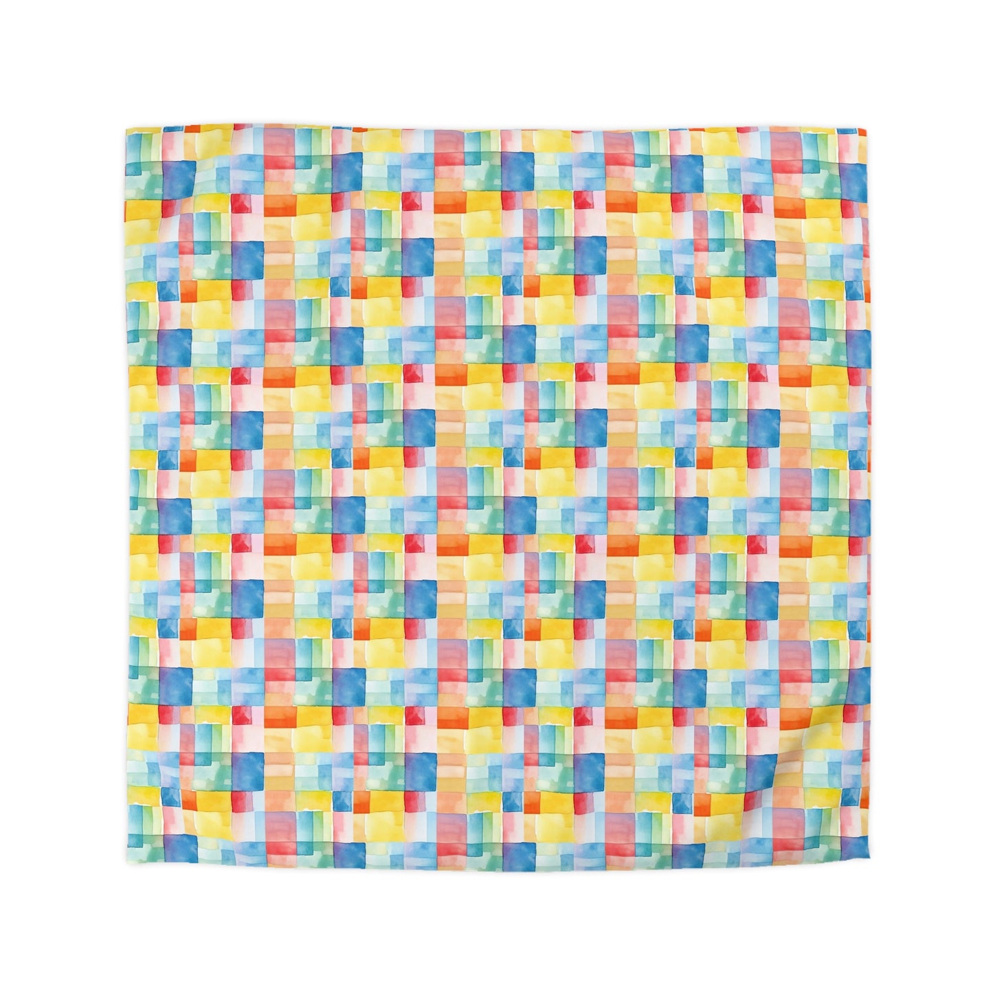 Mosaic Meadows Microfiber Duvet Cover