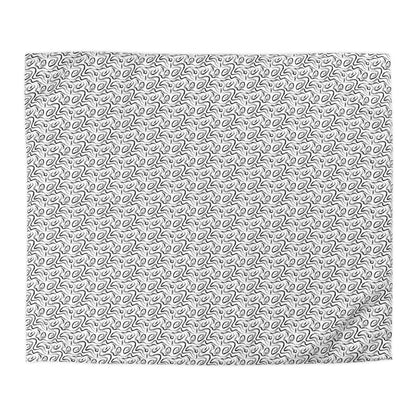 Grunge Scribbles Microfiber Duvet Cover