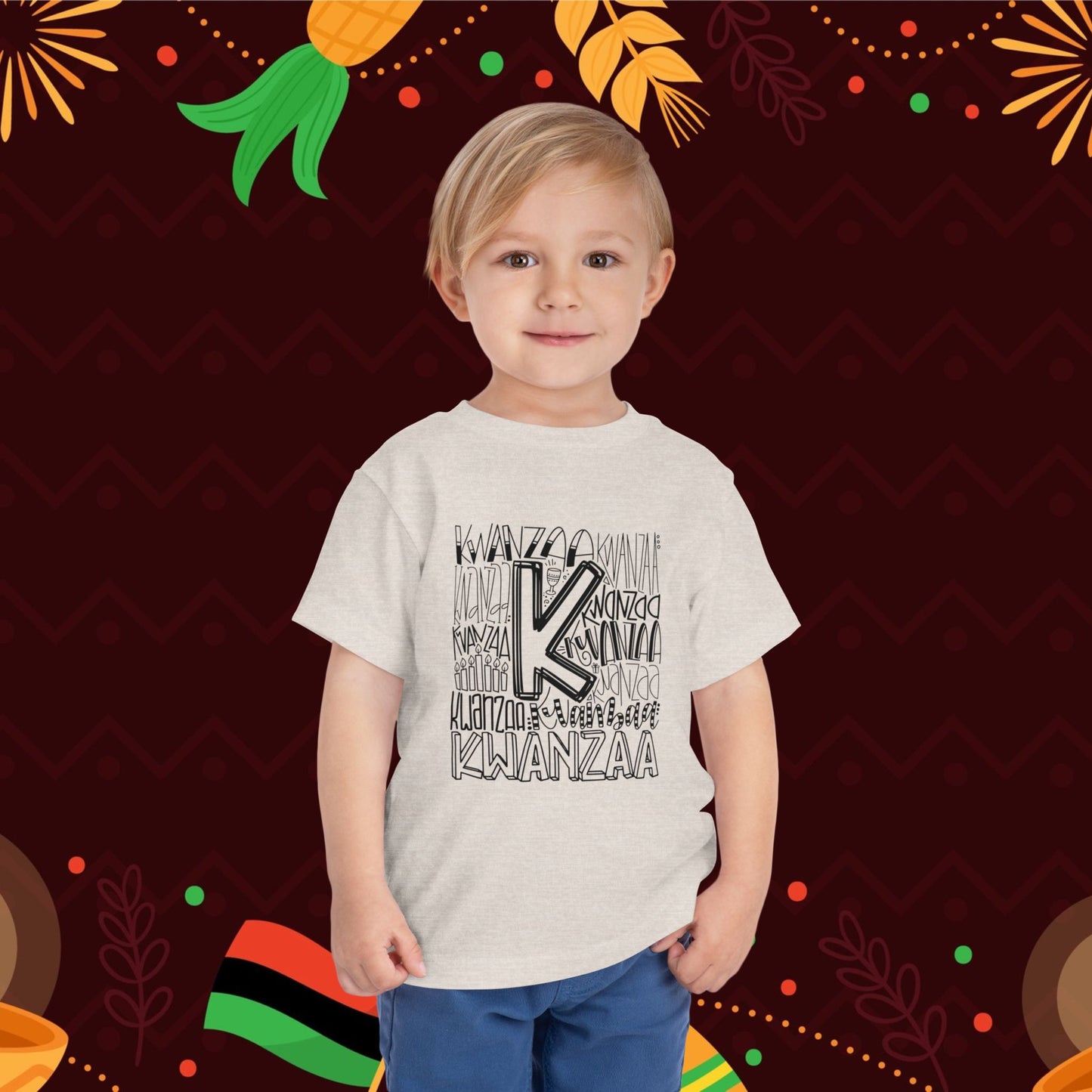 Kwanzaa Wordcloud Toddler Tee