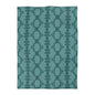 Teal Lace Pattern Microfiber Duvet Cover