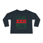 Santa Is My Bestie Toddler Long Sleeve Tee