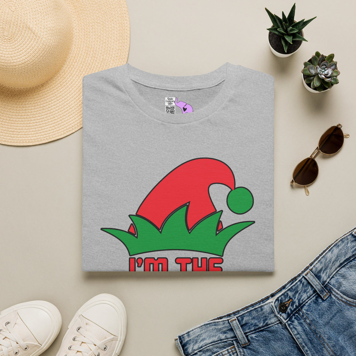 I'm The Cute Elf Personalized Adult T-shirt