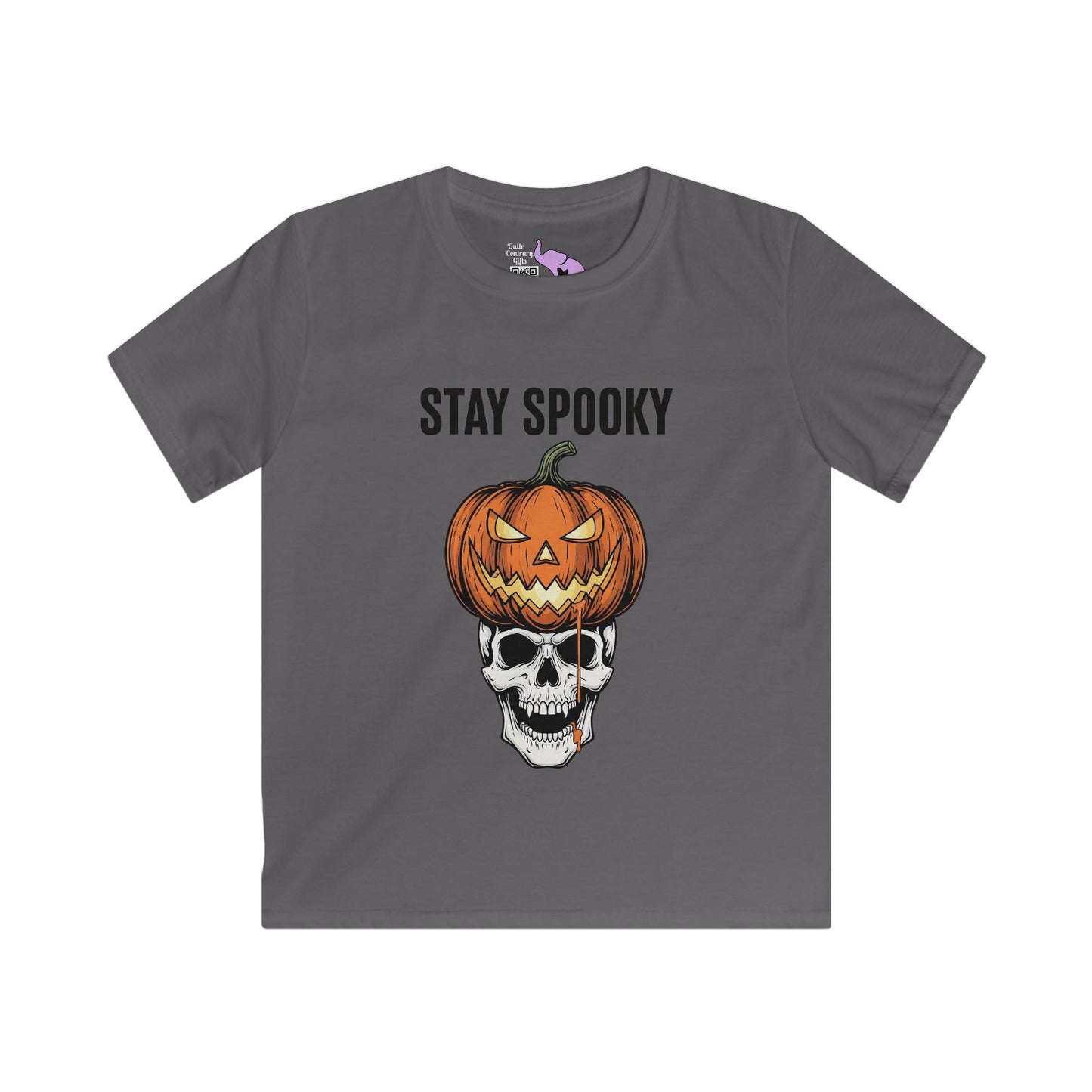 Stay Spooky (Pumpkin/Skull) Youth Softstyle Tee