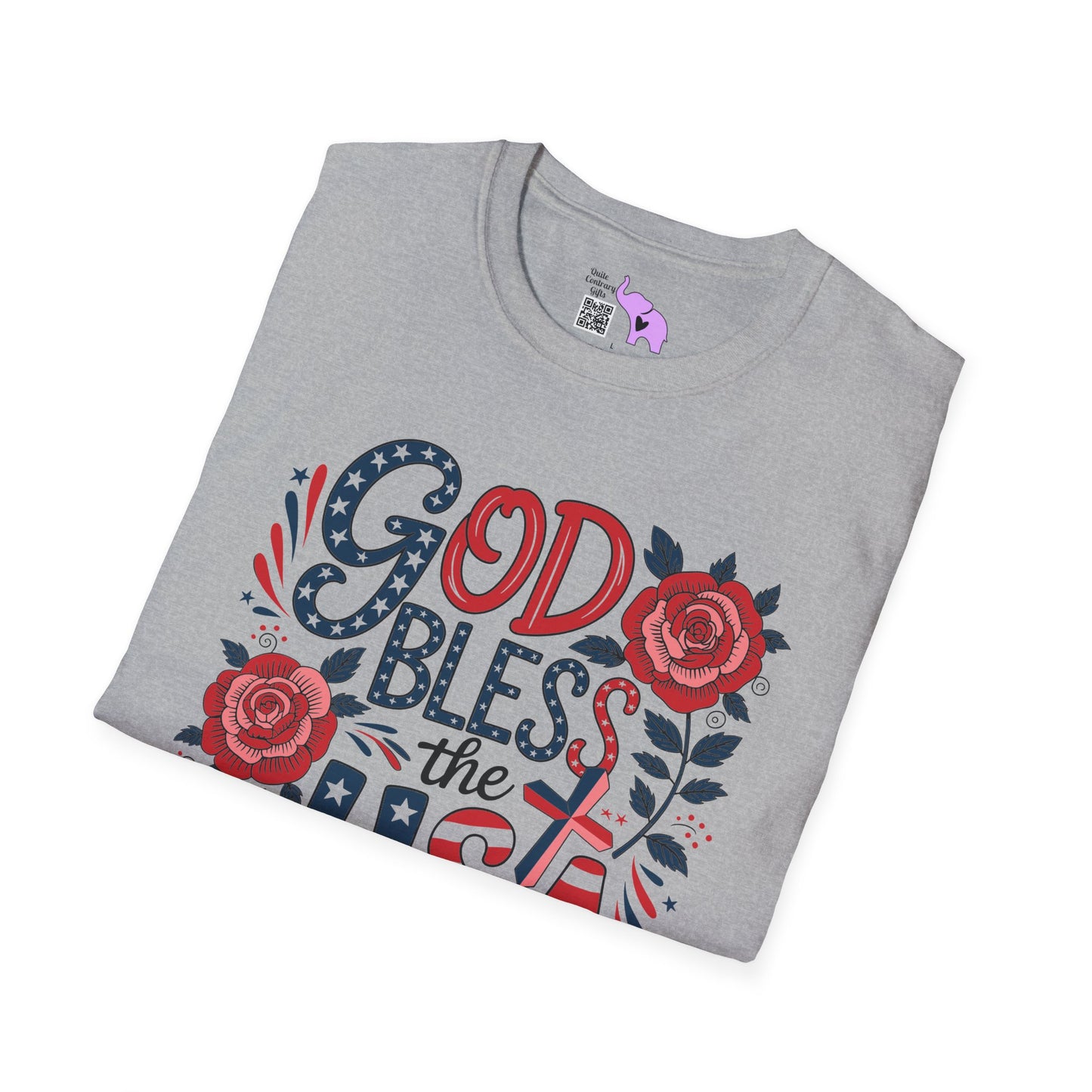 God Bless The USA Adult T-shirt