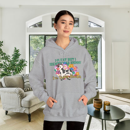 I'm Fat But I Identify as Skinny; I'm Trans-slender Heavy Blend™ Hooded Sweatshirt