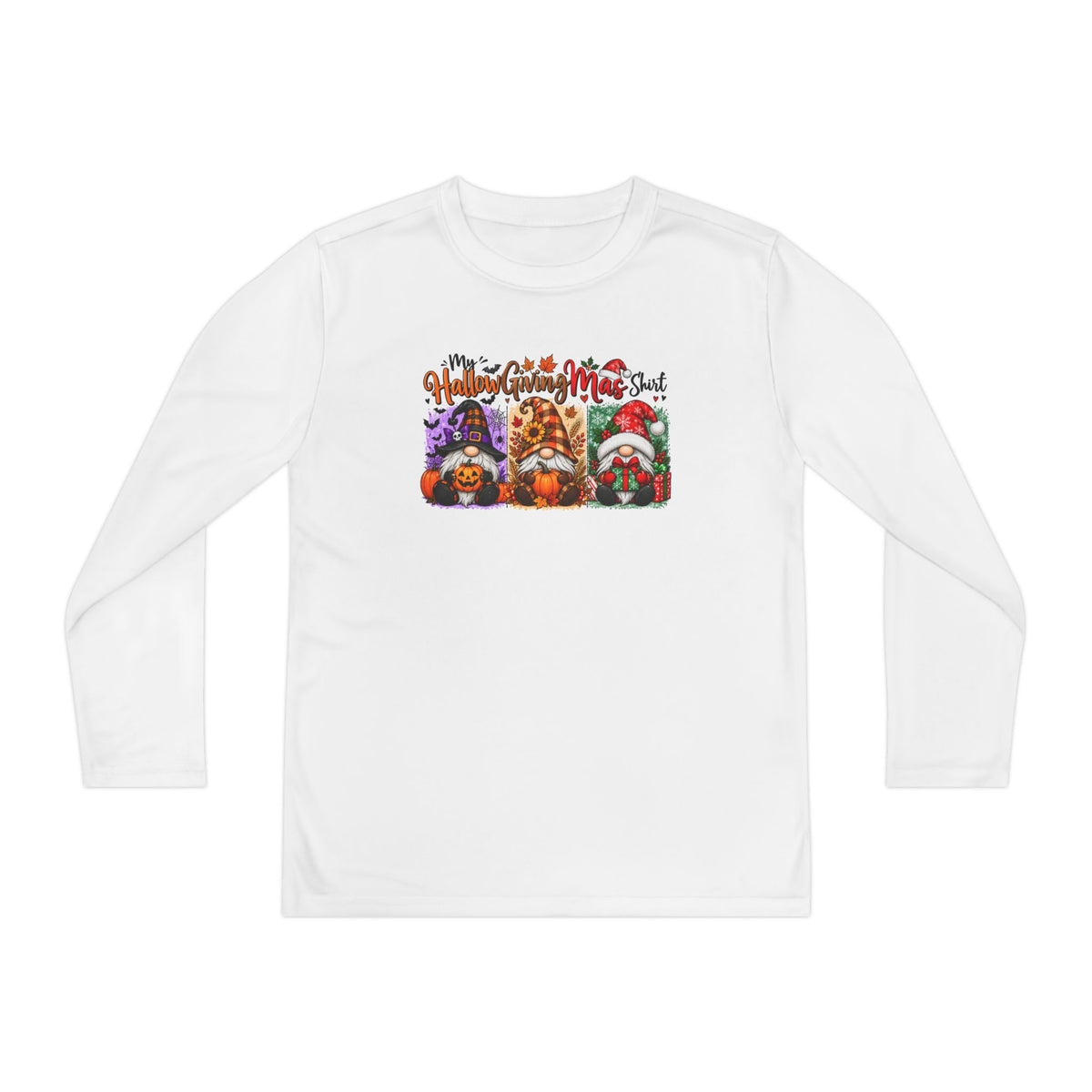 My HallowGivingMas Shirt (Gnomes) Youth Long Sleeve Tee