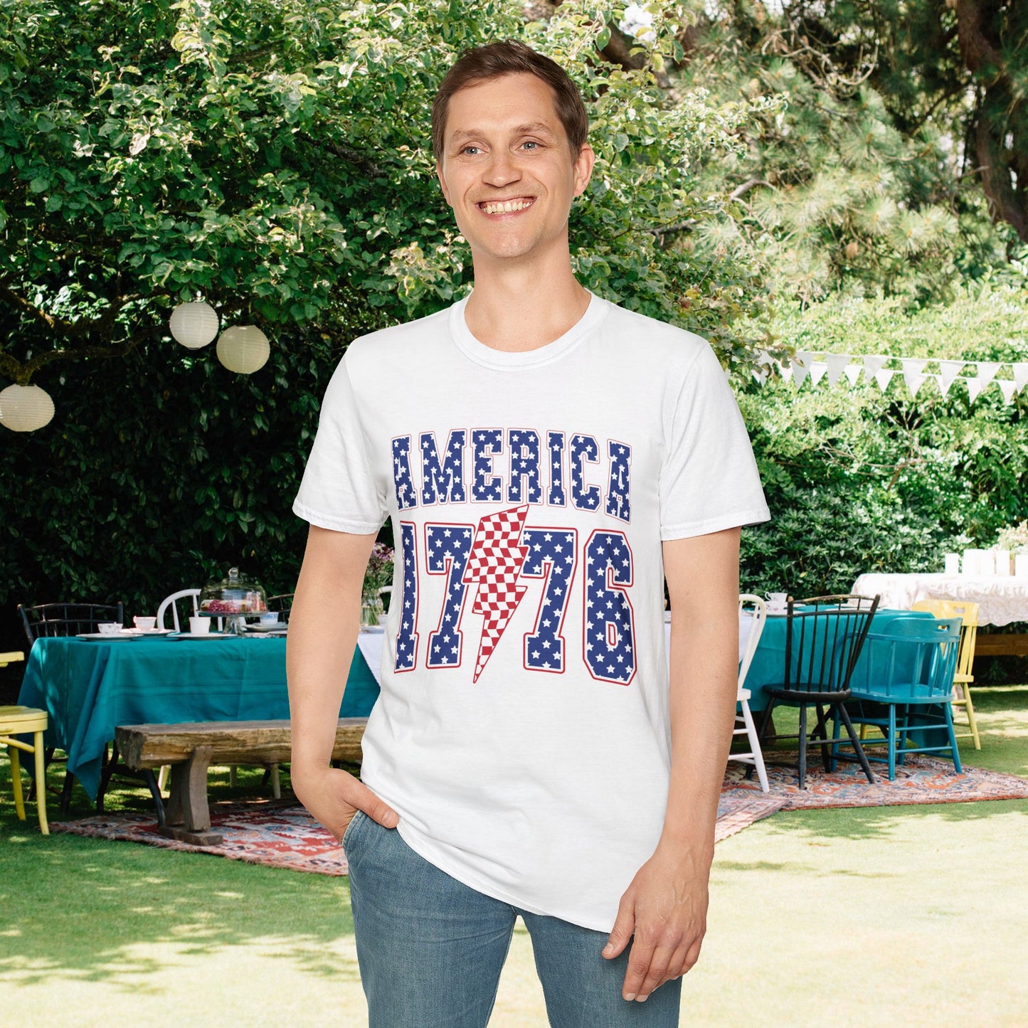 America 1776 Adult T-shirt