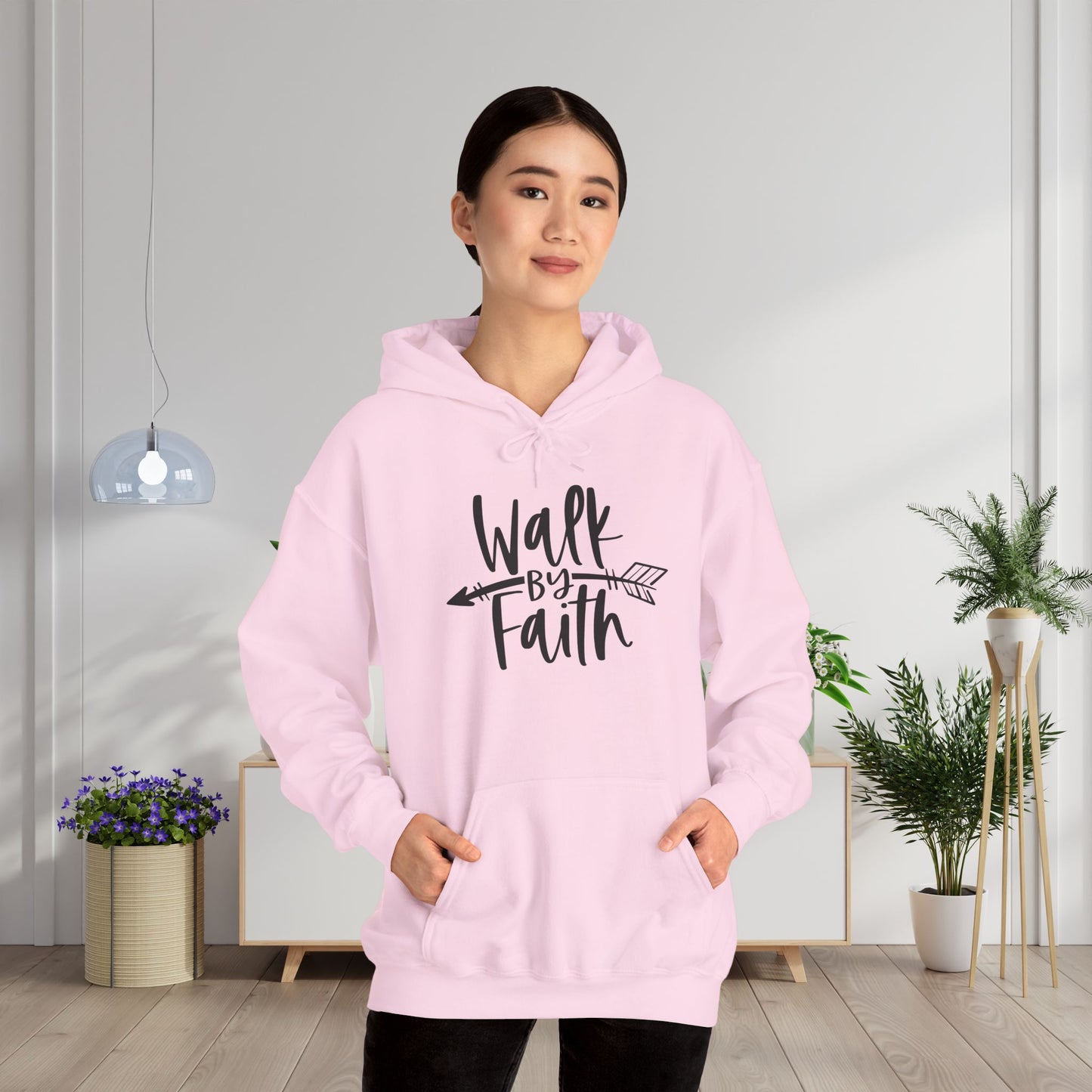 Walk By Faith Heavy Blend™ Hooded Sweatshirt