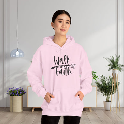 Walk By Faith Heavy Blend™ Hooded Sweatshirt