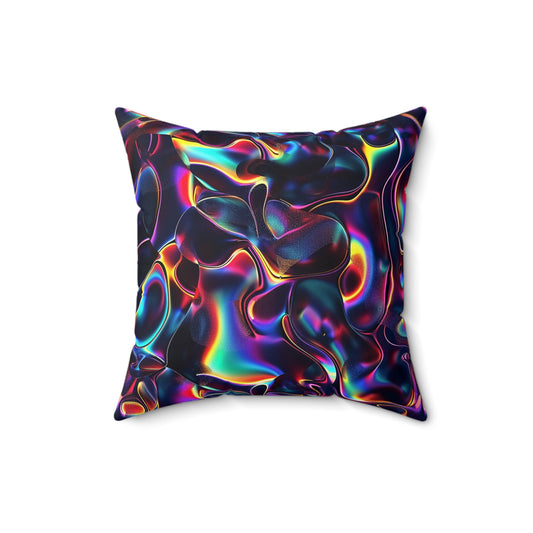 Holographic Mirage Throw Pillow