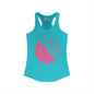 Sunflower & Butterflies Breast Cancer Awareness Women's Ideal Racerback Tank