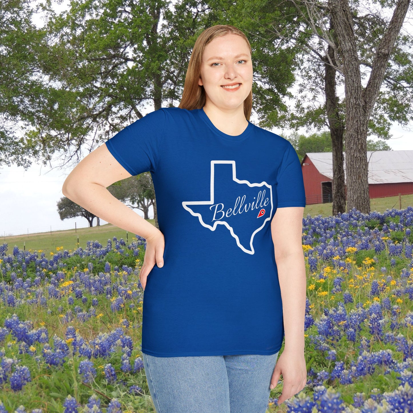 Bellville Texas Adult T-shirt