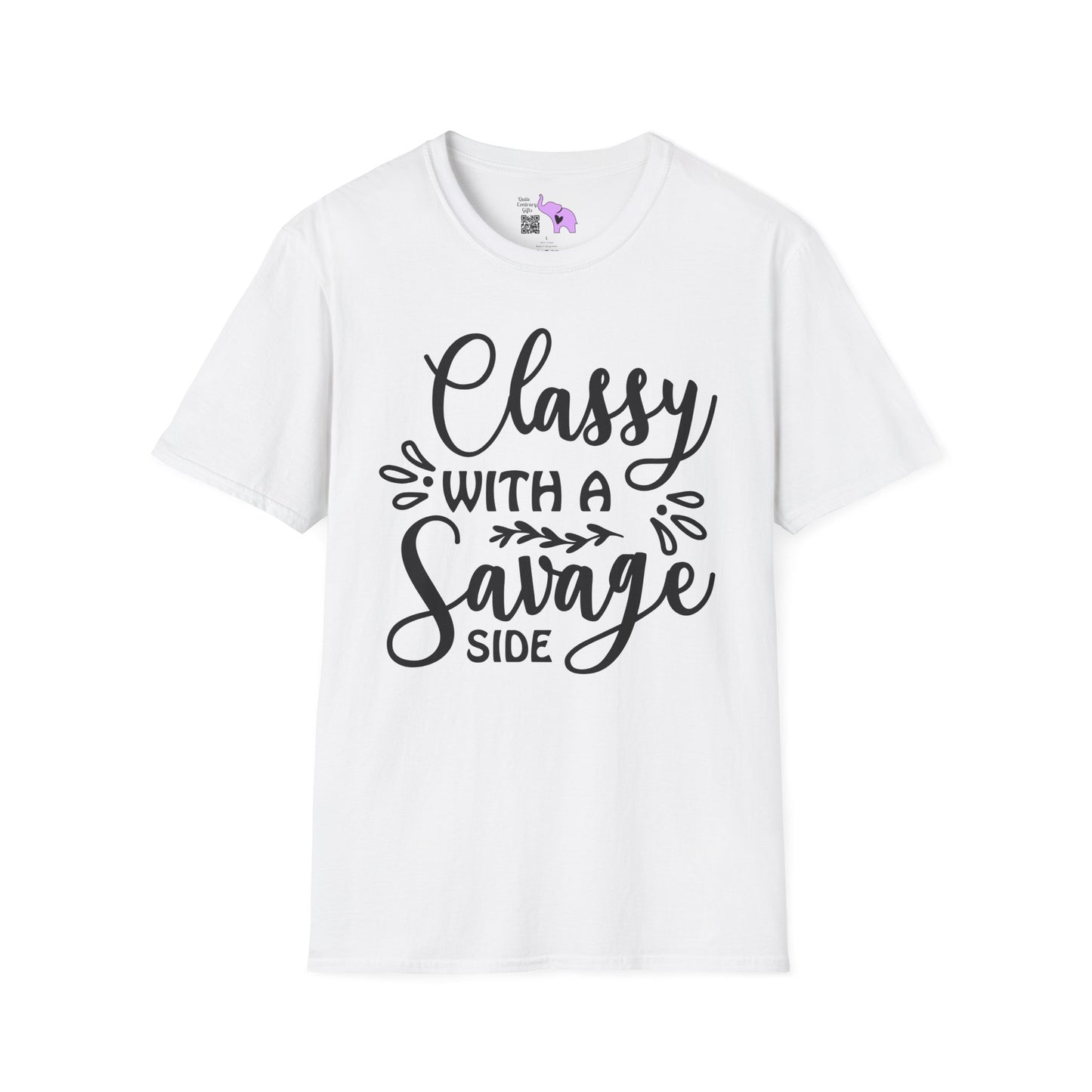 Classy With Savage Side Adult T-shirt