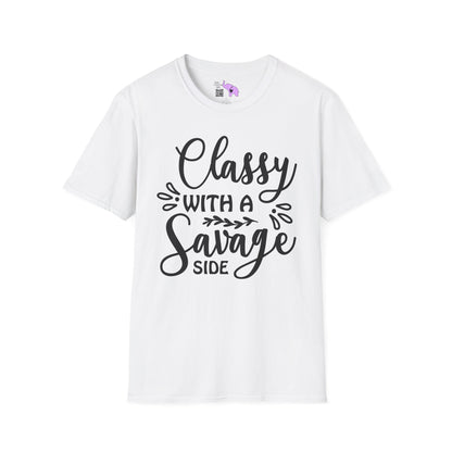 Classy With Savage Side Adult T-shirt