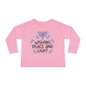 Hanukkah Wishing Peace & Light Toddler Long Sleeve Tee