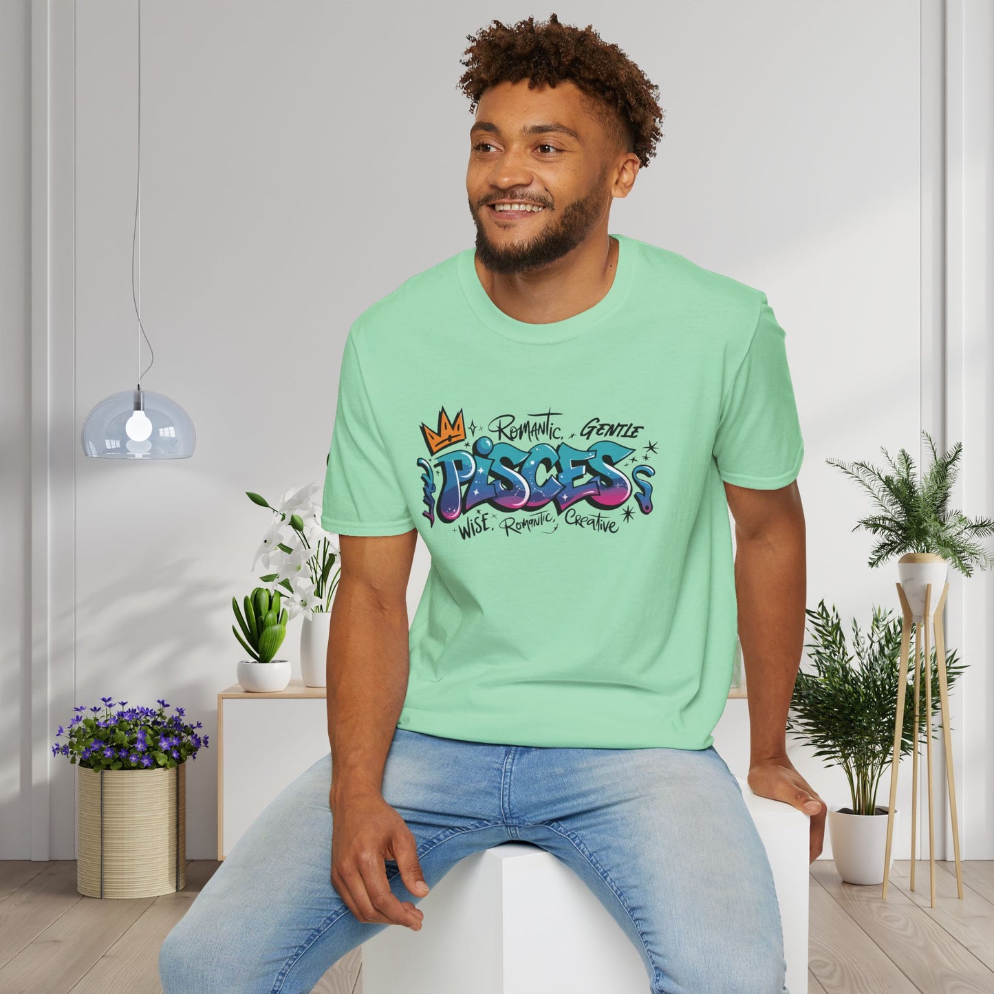 Pisces Street Art Adult T-shirt