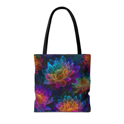 Luminous Lotus Canvas Tote Bag