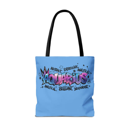 Aquarius Street Art Canvas Tote Bag