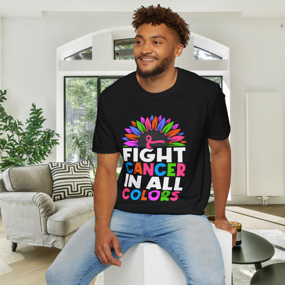Fight Cancer in All Colors 26 Adult T-shirt