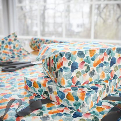 Watercolor Pebble Terrazzo  Wrapping Paper