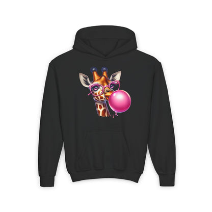 Girraffe Blowing Bubble Youth Heavy Blend Hoodie