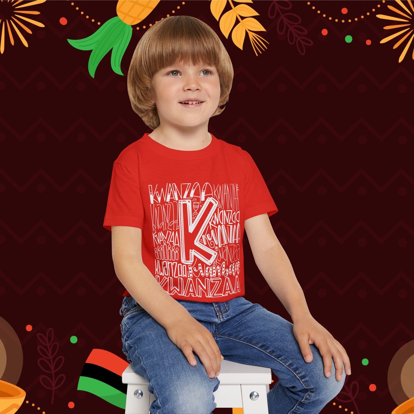 Kwanzaa Wordcloud Toddler T-shirt