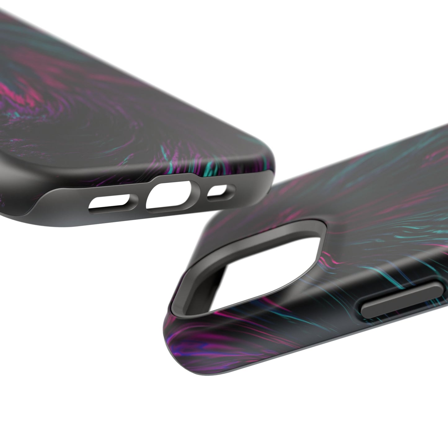 Pink Orchid Feathers MagSafe® Compatible Tough Case for iPhone