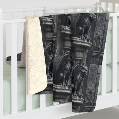 Gargoyle Vigil Fleece Blanket