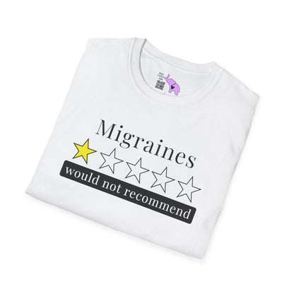 Migraines 1 Star Would Not Recommend Adult T-shirt
