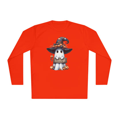 Spooky Season Cute Ghost Adult Long Sleeve Tee