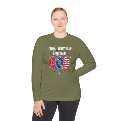 One Nation Under God Unisex Lightweight Long Sleeve Tee