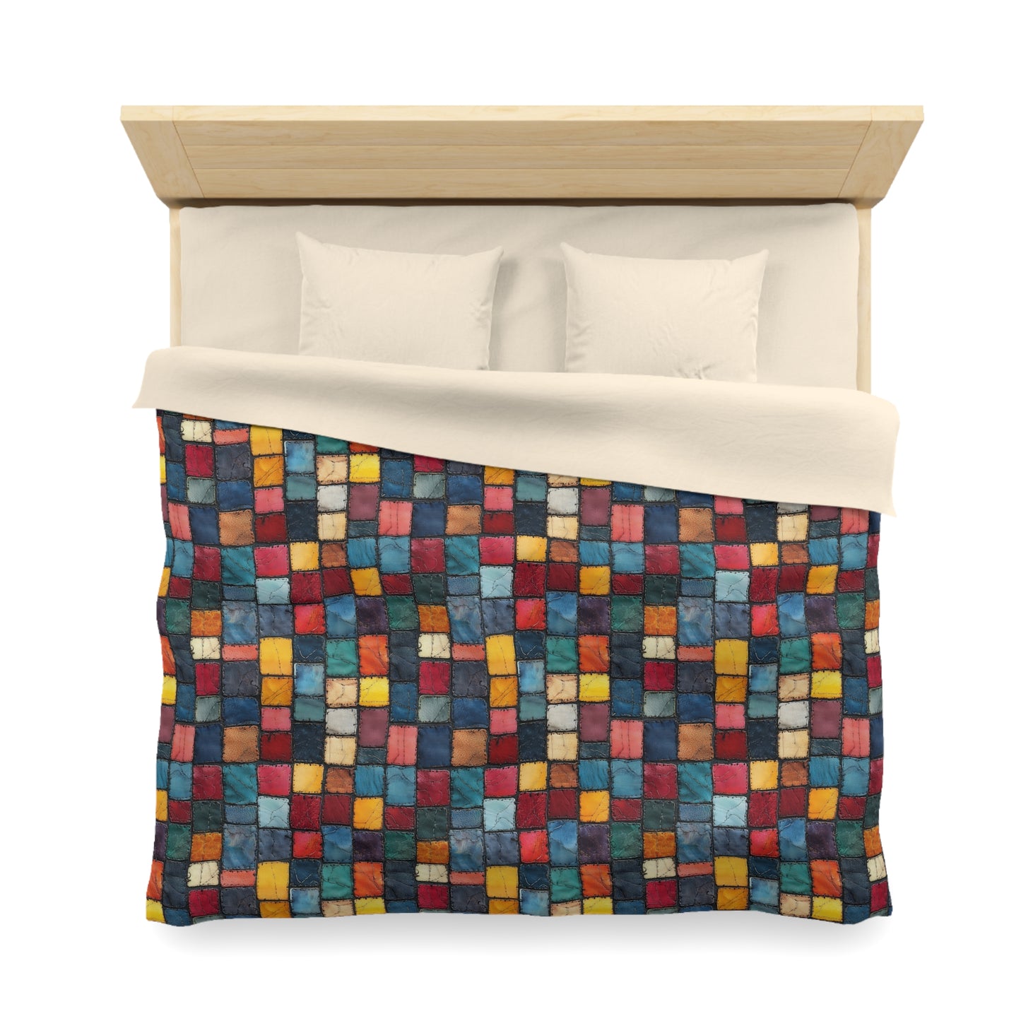 Patch Pop Microfiber Duvet Cover