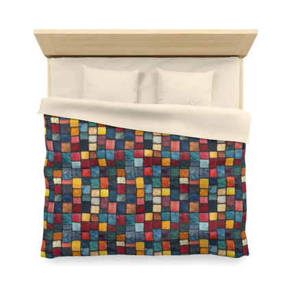 Patch Pop Microfiber Duvet Cover