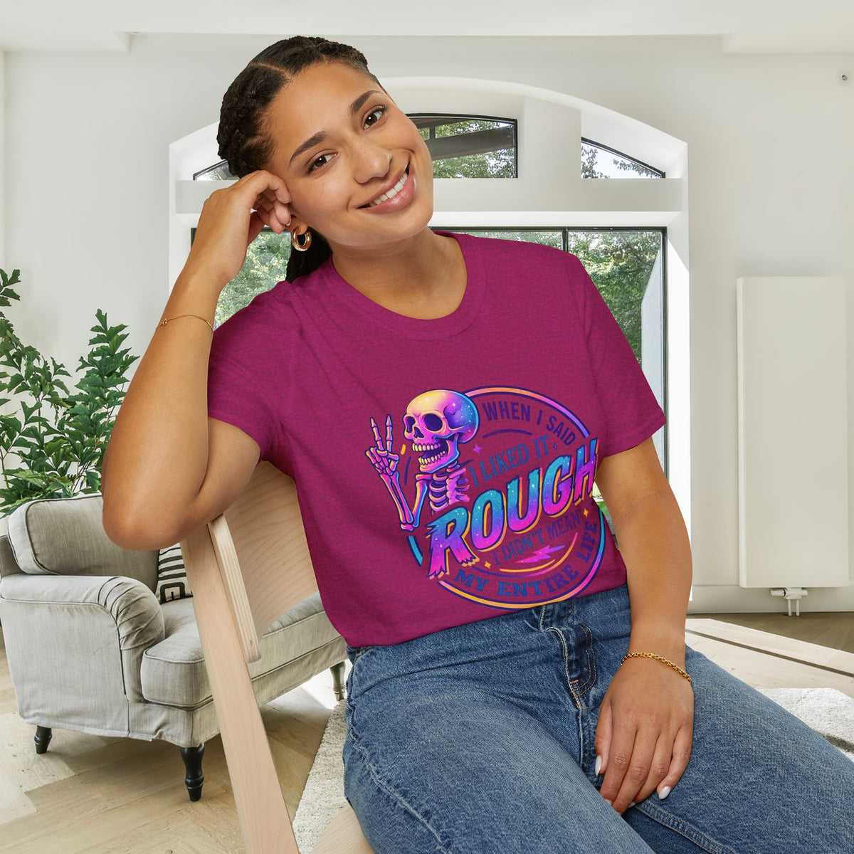 When I Said I Liked It Rough I Didn't Mean My Entire Life Adult T-shirt