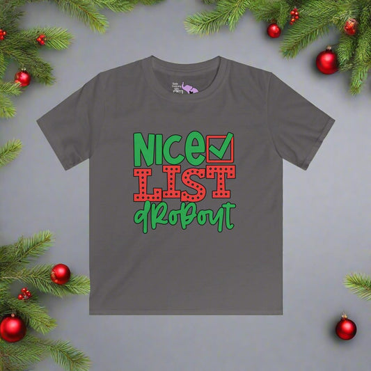 Nice List Dropout Youth Softstyle Tee