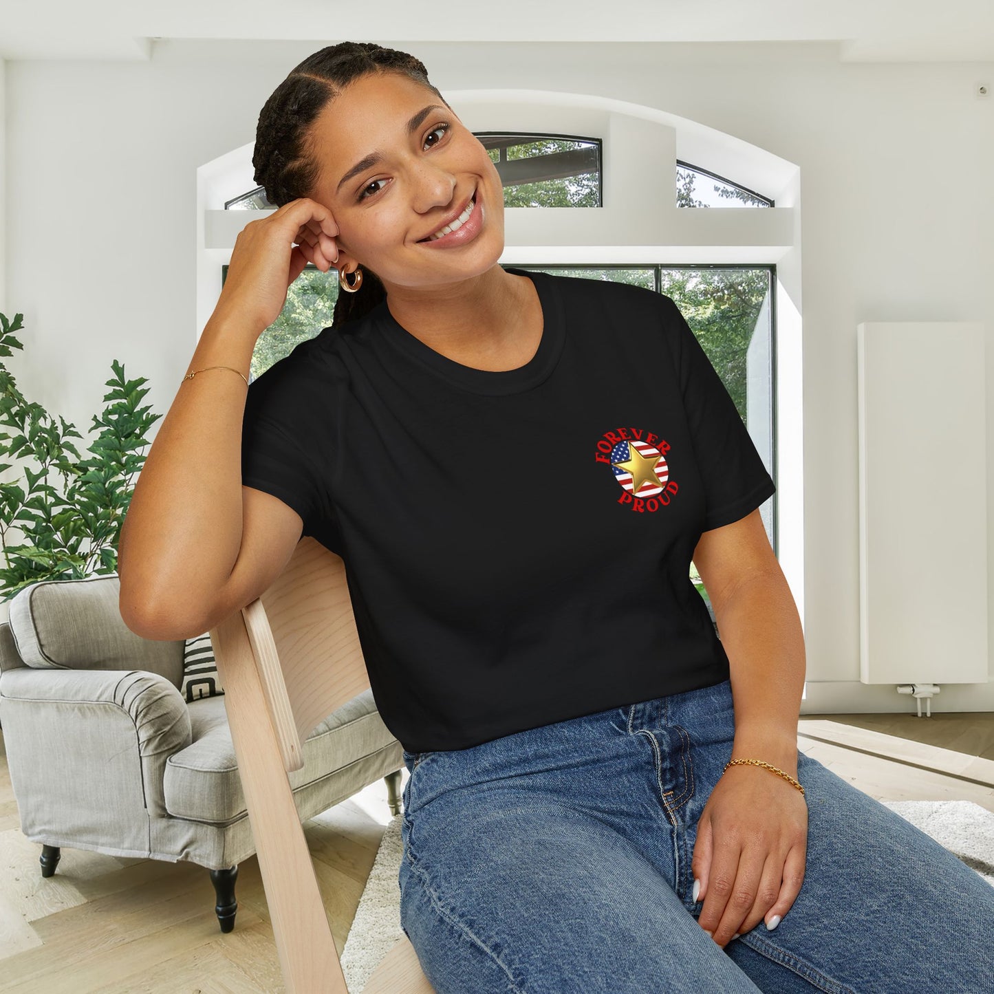 Gold Star Wife Forever Proud Adult T-shirt