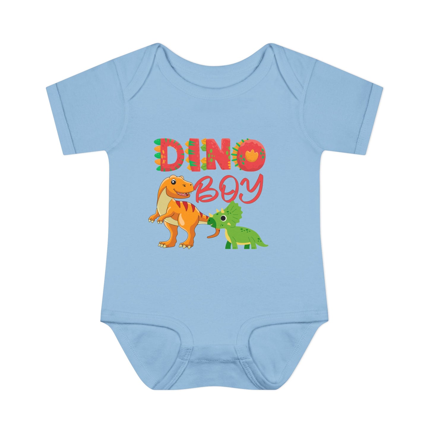 Dino Boy Infant Baby Rib Bodysuit