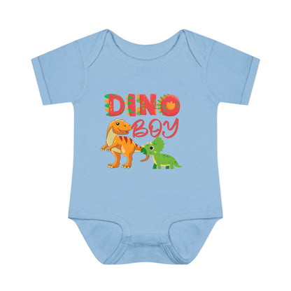 Dino Boy Infant Baby Rib Bodysuit