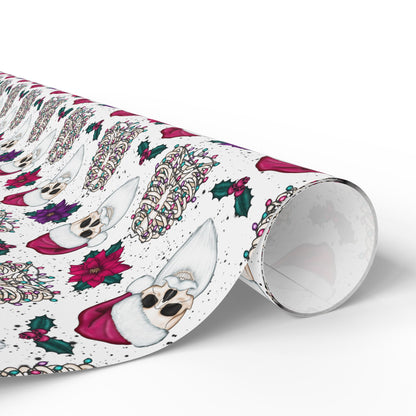 Santa Skull Wrapping Paper