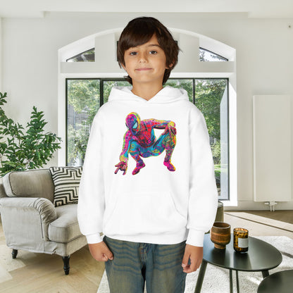 Colorful Spiderman Youth Hoodie