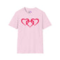 Triple Heart Adult T-shirt