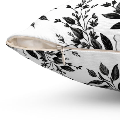 Garden Sketch Throw Pillow