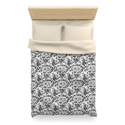 Whispering Blooms Microfiber Duvet Cover