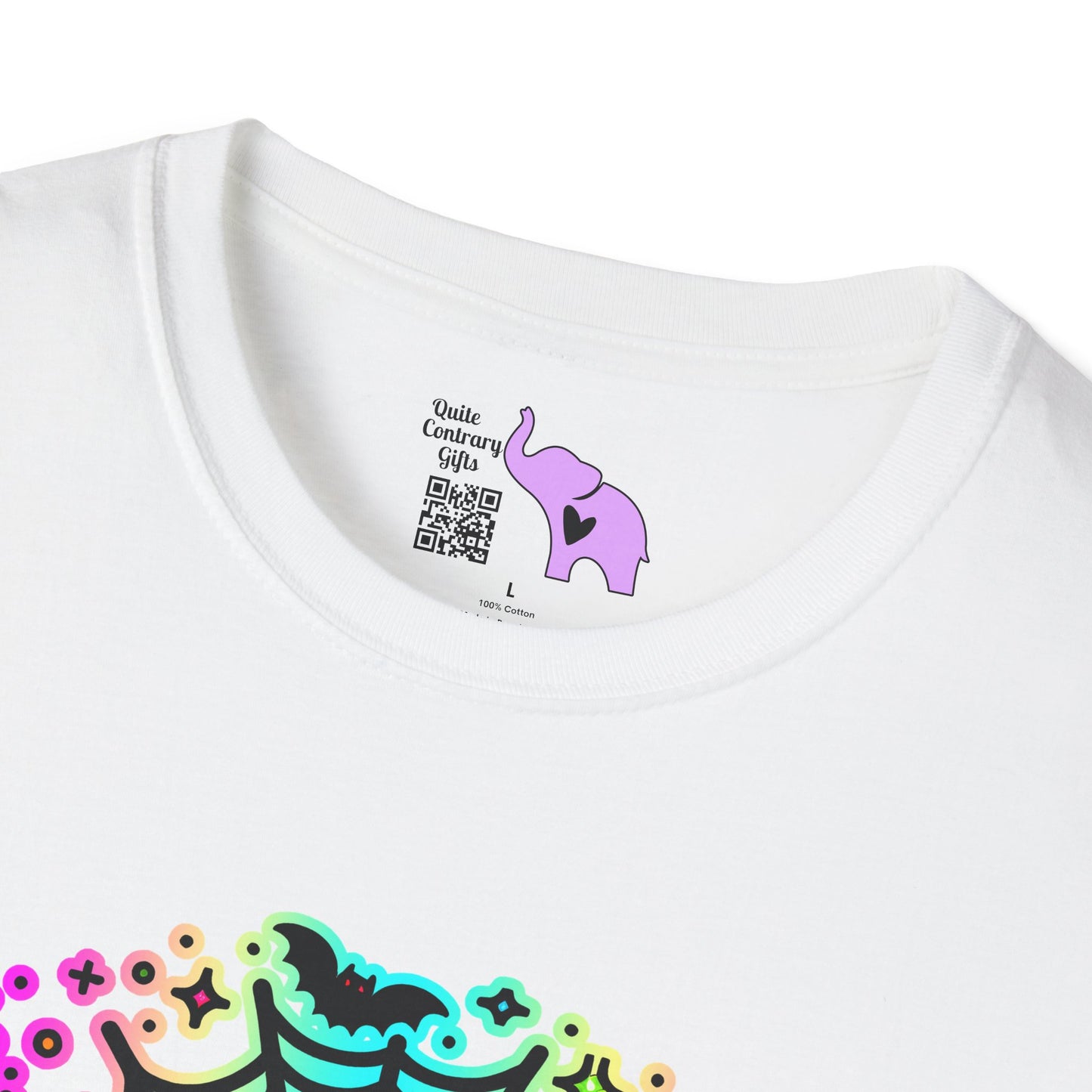 Neon Boo Adult T-shirt