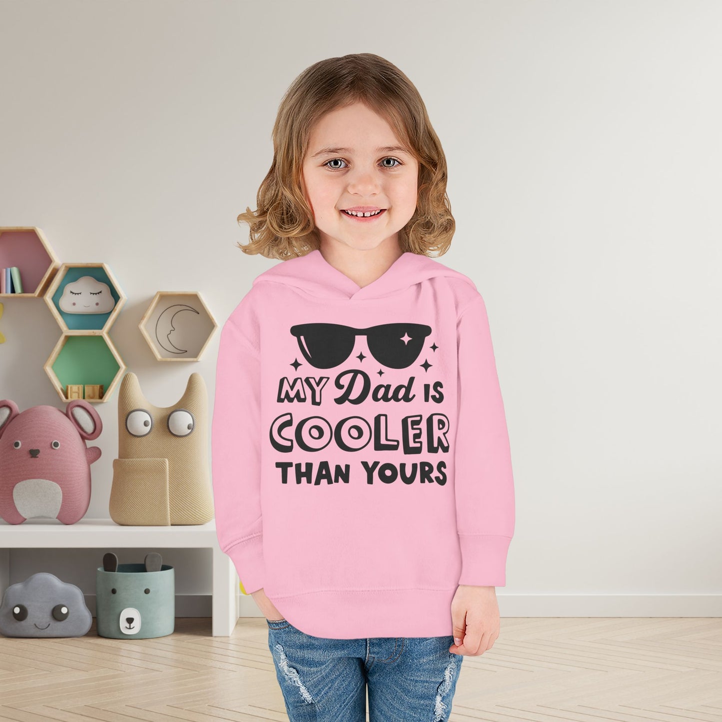 My Dad is Cooler Than Yours Toddler Hoodie