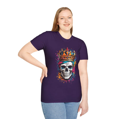 Colorful Crowned Skull T-shirt