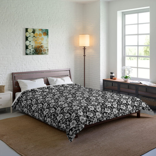 Monochrome Paradise Bloom Comforter