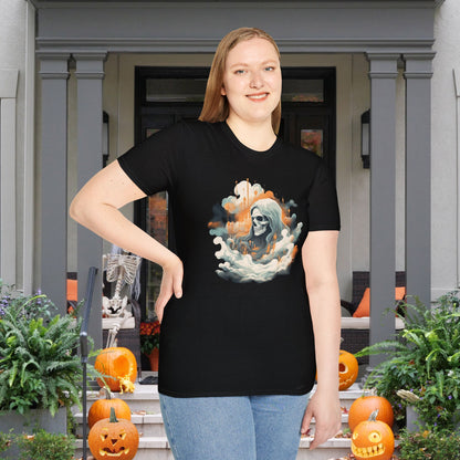 Creepy Ghost 11 Adult T-shirt